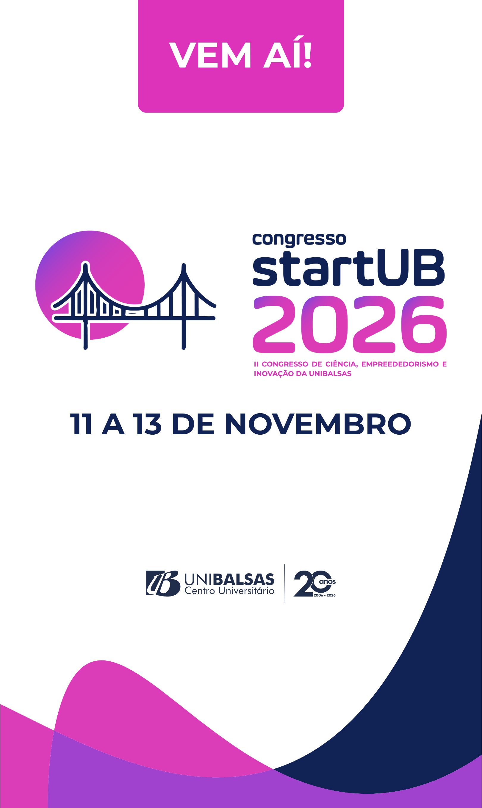 Capa do evento StartUB 2026