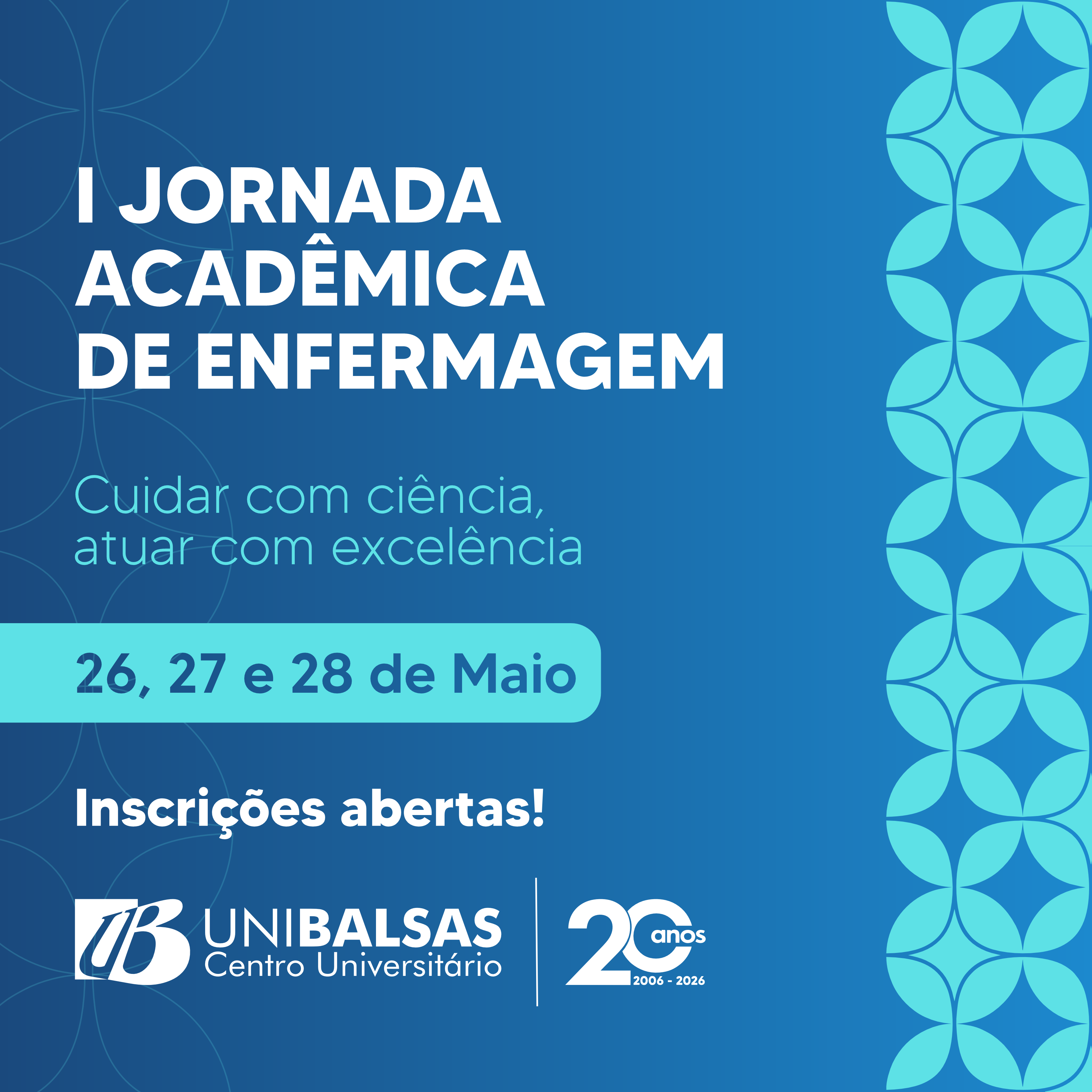 Capa do evento I Jornada Acadêmica de Enfermagem